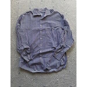 Peter Millar Long Sleeve Button Shirt - Purple/White/Blue -‎ XL